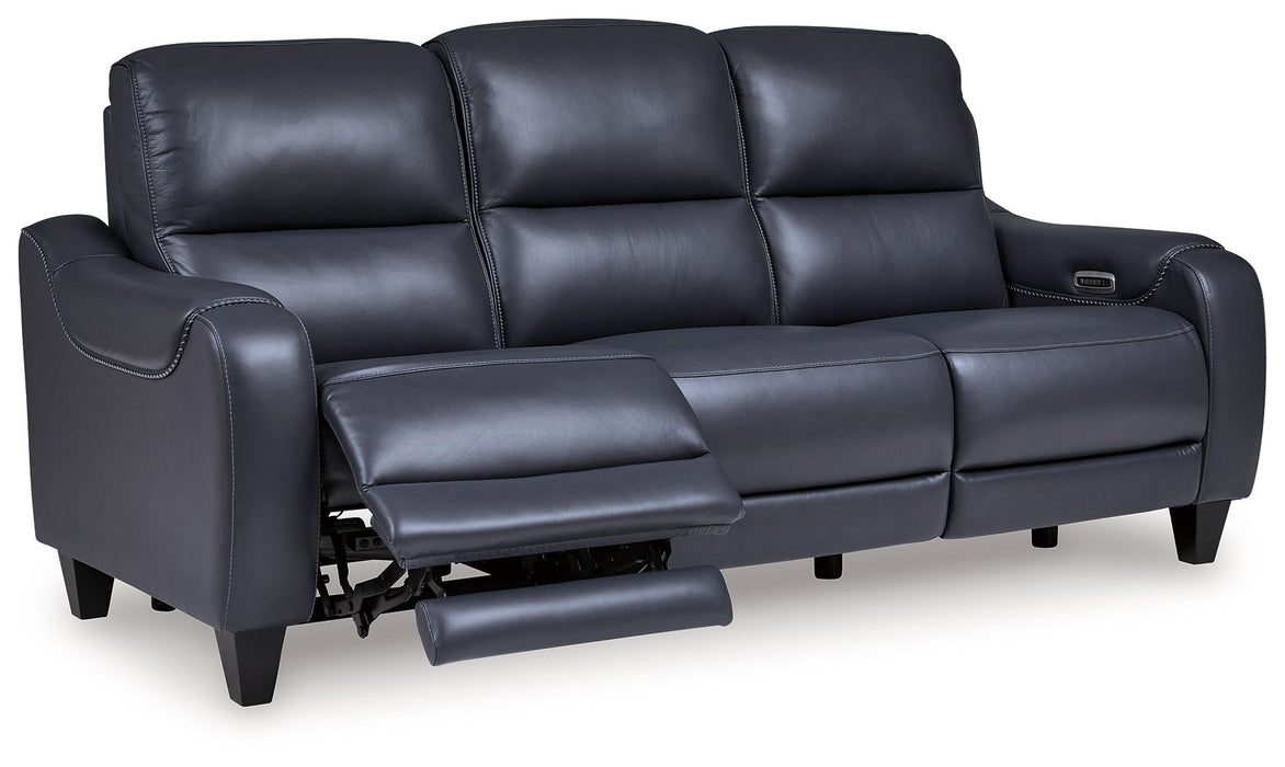 Mercomatic - Power Reclining Sofa With Adj Headrest