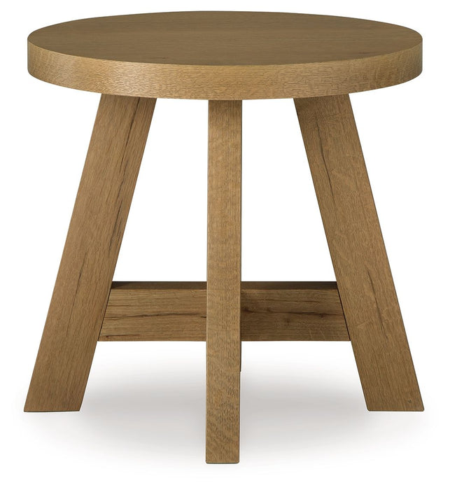 Brinstead - Light Brown - Oval End Table