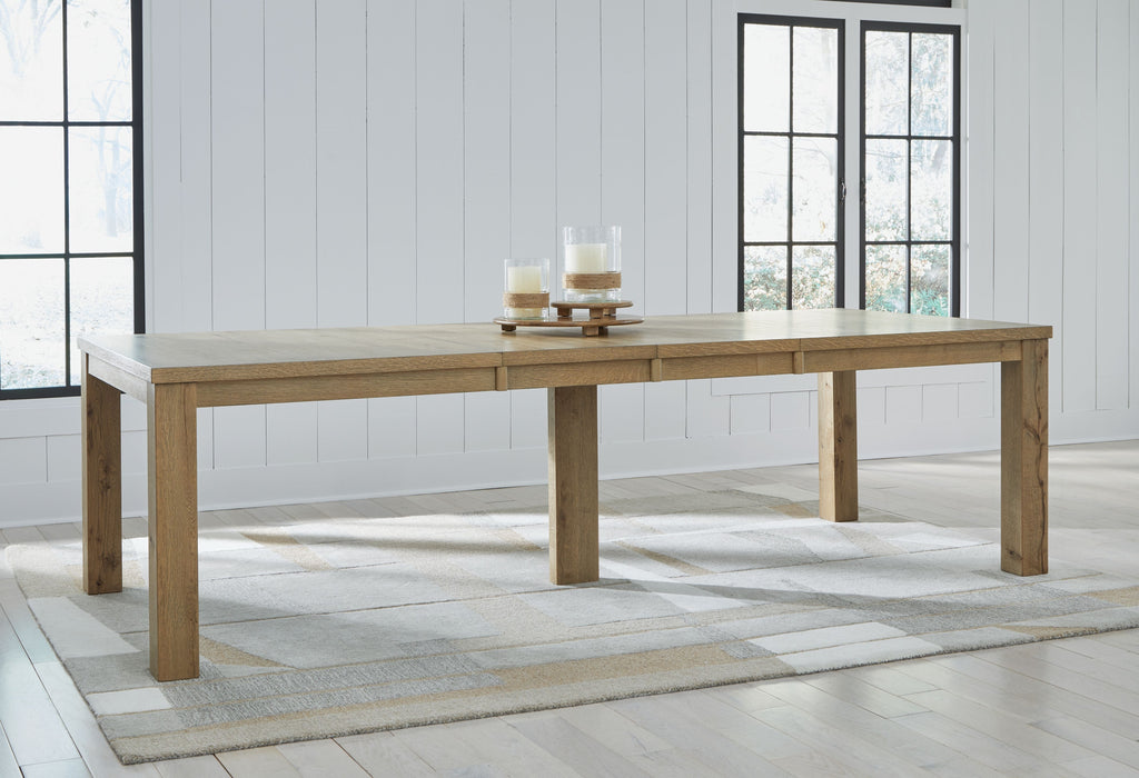 Galliden - Light Brown - Rectangular Dining Room Extension Table