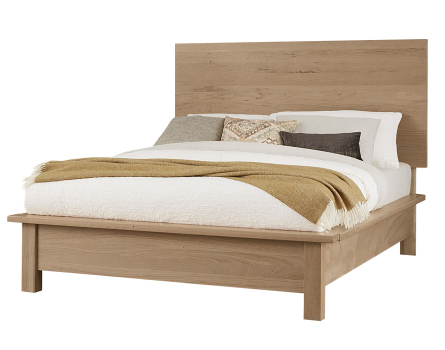 Crafted Cherry - Plank Bed With Terrace Footboard