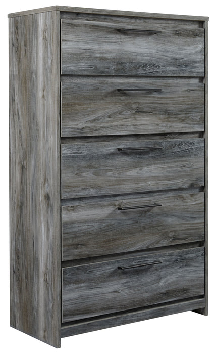 Baystorm - Gray - Five Drawer Chest