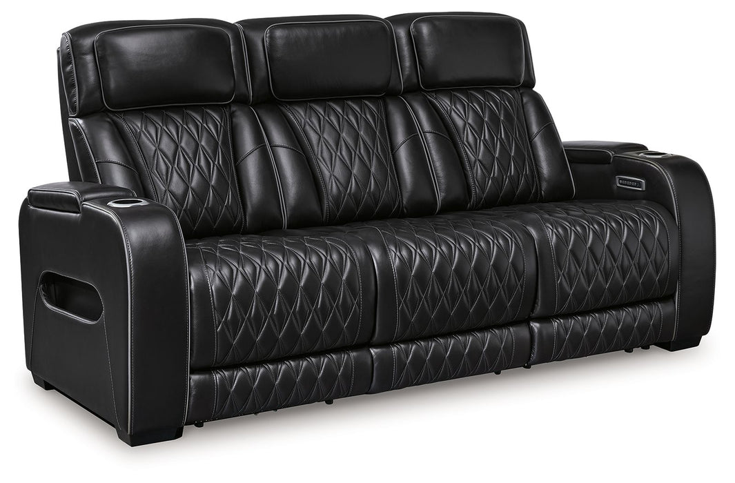 Boyington - Black - 2 Pc. - Power Reclining Sofa And Loveseat