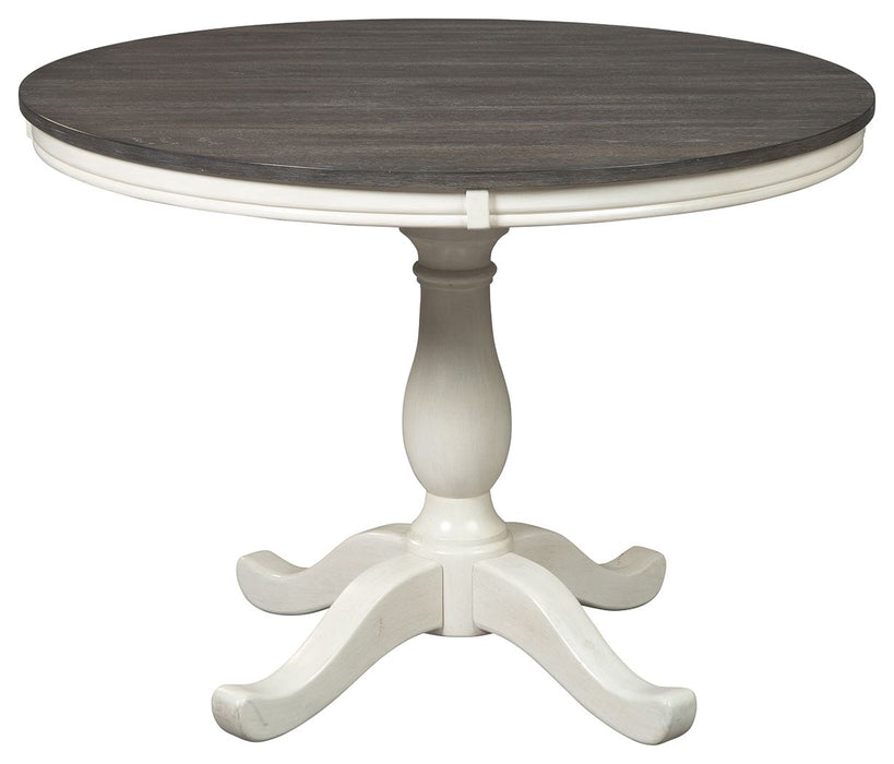 Nelling - White / Brown / Beige- Dining Room Table