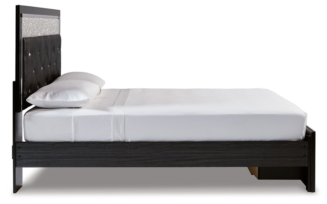 Kaydell - Upholstered Panel Storage Platform Bed