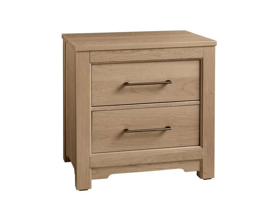 Crafted Cherry - Nightstand - 2 Drawers - Bleached Cherry