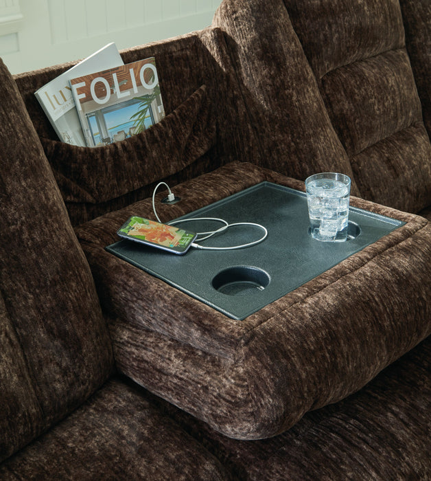 Soundwave - Reclining Sofa W/Drop Down Table