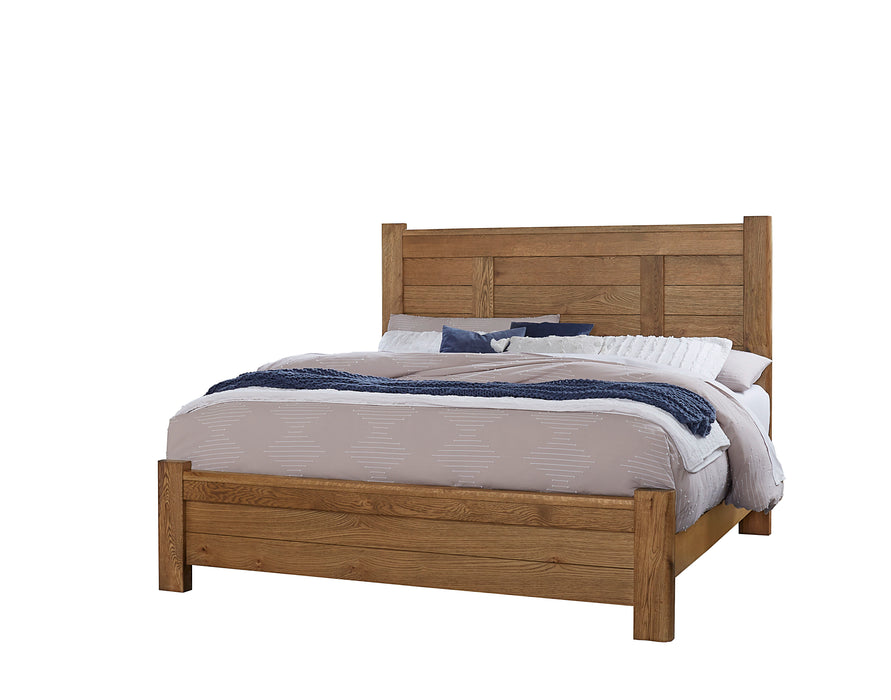 Crafted Oak - Ben's Post Bed (Headboard, Footboard And Rails)