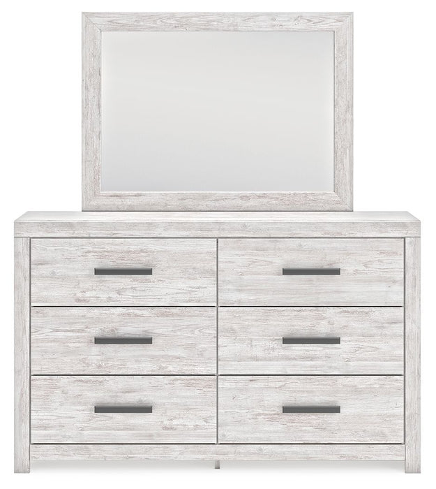 Cayboni - Whitewash - Dresser And Mirror